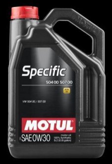 Масло моторное 0W30 Specific VW 504.00 507.00 (5л) Motul 107050