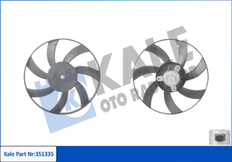 KALE RENAULT Вентилятор радиатора Logan 1.4 04-,Kangoo,Clio II Kale oto radyator 351335 (фото 1)
