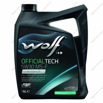 Масло моторное Officialtech MS-F 5W-30 (4 л) Wolf 8308710