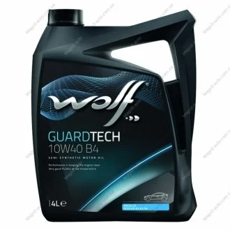 Олія моторна Guardtech B4 10W-40 (4 л) Wolf 8303814