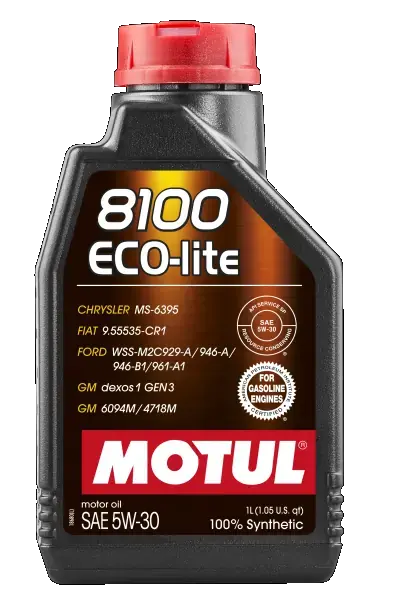 Масло моторное 5W30 8100 Eco-lite (1L) (839511) MOTUL Motul 108212 (фото 1)