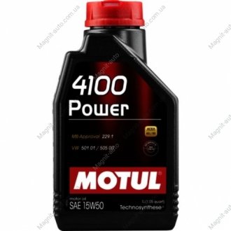 Масло моторное 4100 Power 15W-50 (1 л) Motul 386201