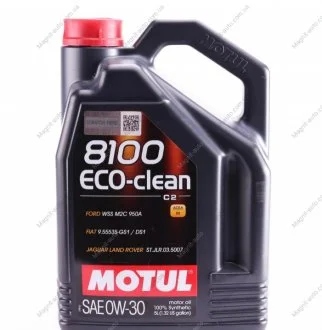 Масло моторное 8100 Eco-Clean 0W-30 (5 л) Motul 868051