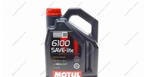 Масло моторне 6100 Save-Lite 5W-20 (4 л) Motul 841350