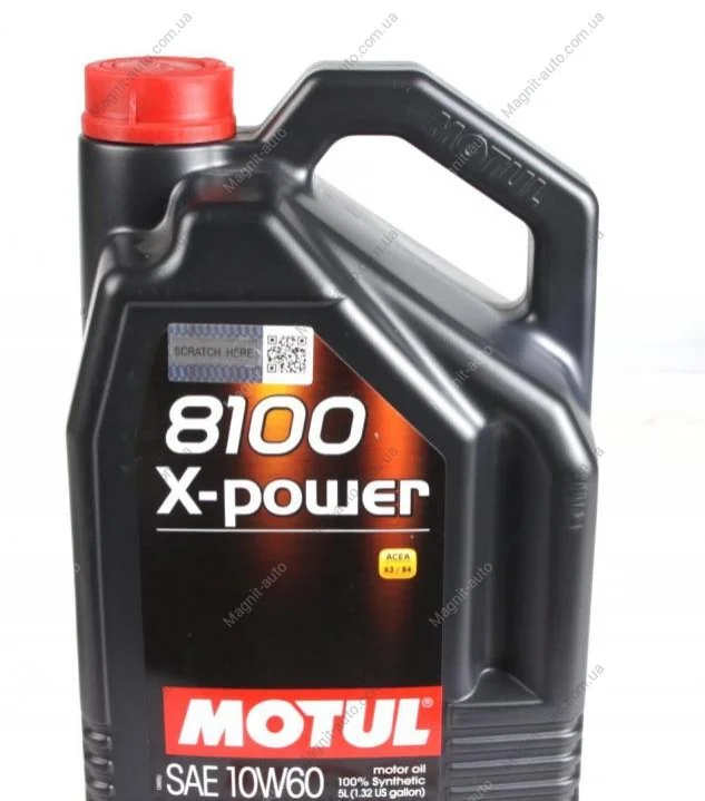 Масло моторне 8100 X-Power 10W-60 (5 л) Motul 854851 (фото 1)