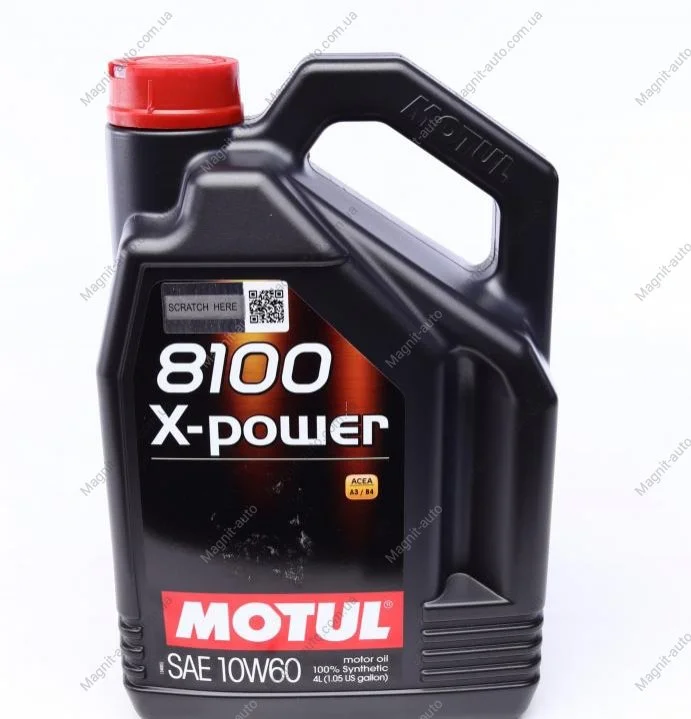 Масло моторне 8100 X-Power 10W-60 (4 л) Motul 854841 (фото 1)