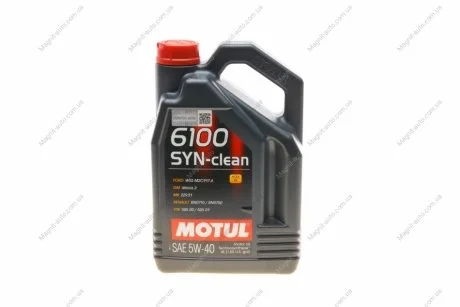 Масло моторное 6100 Syn-Clean 5W-40 (4 л) Motul 854250