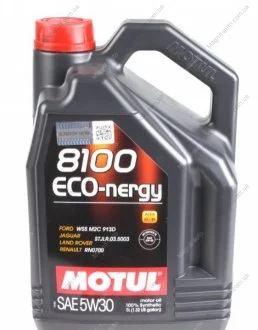 Масло моторное 8100 Eco-Nergy 5W-30 (5 л) Motul 812306