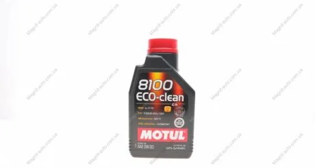 Масло моторное 8100 Eco-Clean 0W-20 (1 л) Motul 868111
