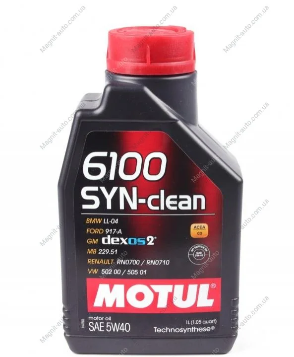 Масло моторне 6100 Syn-Clean 5W-40 (1 л) Motul 854211 (фото 1)