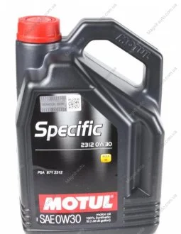 Масло моторное Specific 2312 0W-30 (5 л) Motul 867551