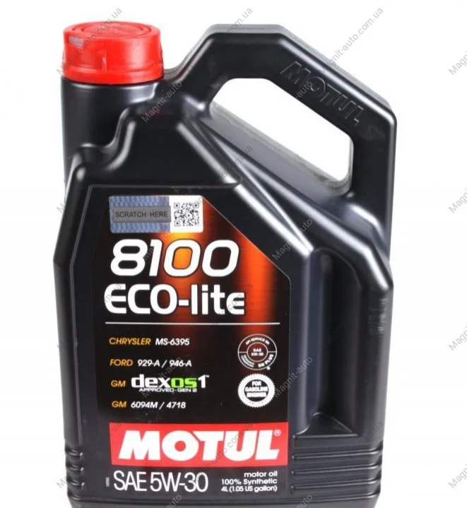 Масло моторне 8100 Eco-Lite 5W-30 (4 л) Motul 839554 (фото 1)