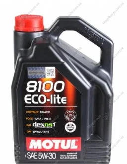 Масло моторное 8100 Eco-Lite 5W-30 (5 л) Motul 839551