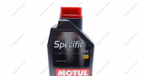 Масло моторное Specific 2312 0W-30 (1 л) Motul 867511