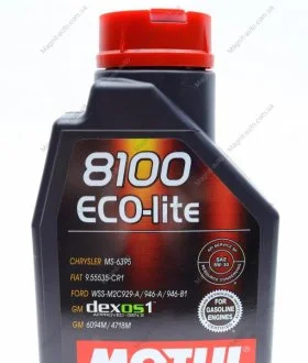 Масло моторное 8100 Eco-Lite 5W-30 (1 л) Motul 839511