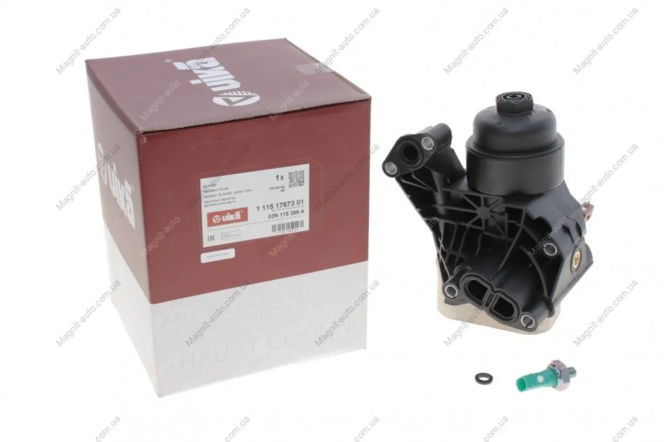 Корпус масляного фільтра з радіатором Audi A1, A3, Q3, TT/Skoda Octavia, Superb, Kodiaq/VW Golf,Jetta,Passat 1.6D,2.0D (12-) VIKA Vika 11151767301 (фото 1)