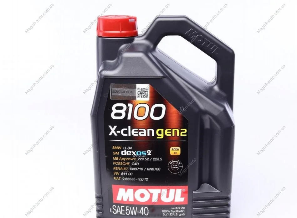 Масло моторне 8100 X-Clean 5W-40 (5 л) Motul 854151 (фото 1)