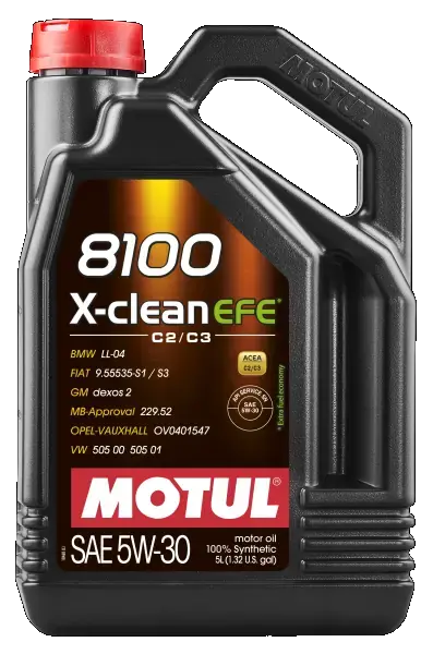 Масло моторное 8100 X-CLEAN EFE SAE 5W30 5L MOTUL Motul 109471 (фото 1)