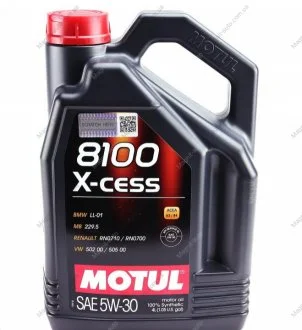 Масло моторное 8100 X-Cess 5W-30 (4 л) Motul 368107