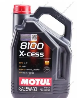 Масло моторное 8100 X-Cess 5W-30 (5 л) Motul 368106