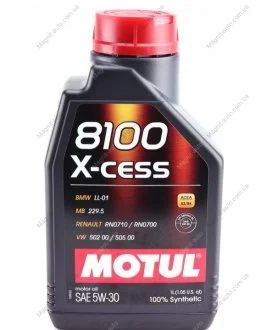 Масло моторное 8100 X-Cess 5W-30 (1 л) Motul 368101