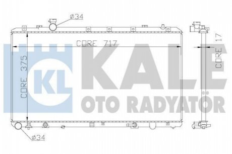 KALE SUZUKI Радиатор охлаждения SX4 1.6 06-,Fiat Sedici Kale oto radyator 342120 (фото 1)
