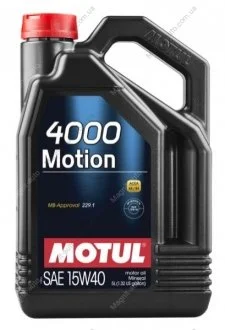 Масло моторное 4000 Motion 15W-40 (4 л) Motul 386407