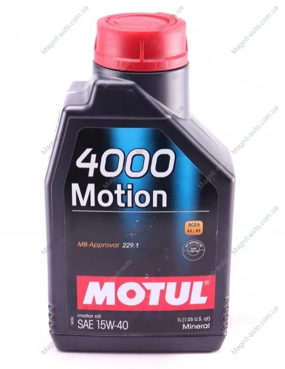 Масло моторное 4000 Motion 15W-40 (1 л) Motul 386401 (фото 1)