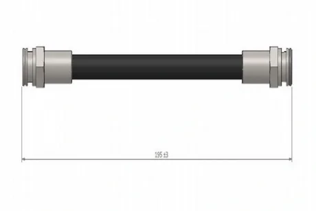 CAVO CHEVROLET Тормозной шланг передний правый Lacetti Cavo C900 508A