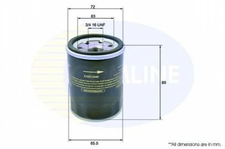 - Фільтр оливи (аналогWL7177/OC217) Comline CSZ11940