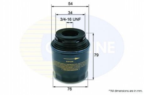- Фільтр оливи (аналогWL7494/OC593/3) Comline EOF250