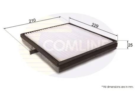 - Фільтр салону (аналогWP9238/LA362) Comline EKF256