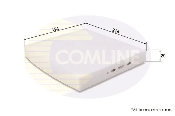 - Фільтр салону (аналогWP9290/LA395) Comline EKF185 (фото 1)