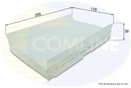 - Фільтр салону (аналогWP9112/LA138) Comline EKF117