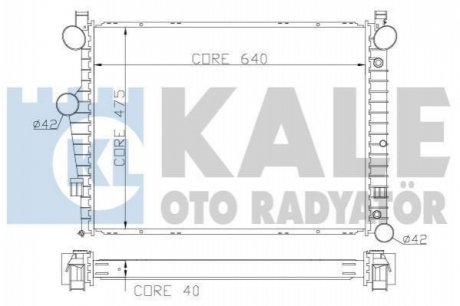 KALE DB Радиатор охлаждения S-Class W220 4.3/5.0 98- Kale oto radyator 360700