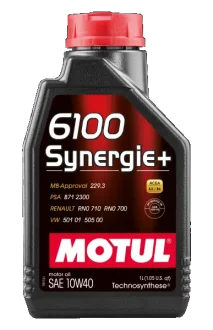 Масло моторное 6100 Synergie+ 10W-40 1L Motul 108646 (фото 1)