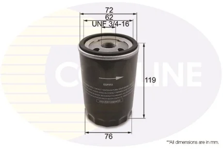 - Фільтр оливи (аналогWL7110/OC49) Comline EOF053