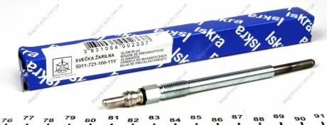 Свеча накала PSA DV4/DV6 Euro4 (под колпачек) 119mm Искра 11.721.166