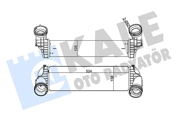 Інтеркулер BMW X5 (E70, F15), X6 (E71, F16) (07-19) 3.0i, 3.0D KALE OTO RADYATOR Kale oto radyator 344810 (фото 1)