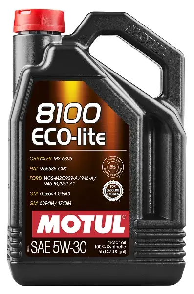 Масло моторное 8100 Eco-lite 5W30 5L MOTUL Motul 108214 (фото 1)