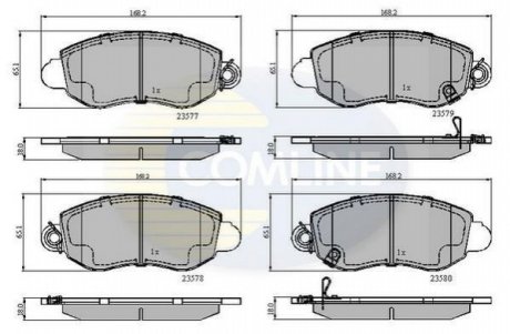 - Гальмівні колодки до дисків Comline CBP31108 (фото 1)