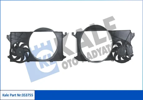 KALE FORD Вентилятор радиатора 2.2/2.4TDCi 06- Kale oto radyator 353755