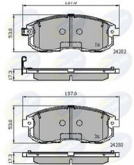 - Гальмівні колодки до дисків Comline CBP32025