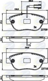 - Гальмівні колодки до дисків Comline CBP12140