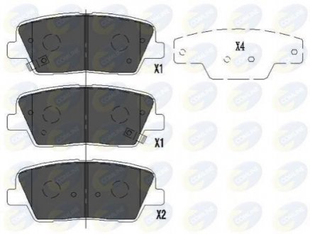 - Гальмівні колодки до дисків Comline CBP36009