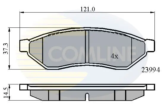 - Гальмівні колодки до дисків Comline CBP01190 (фото 1)