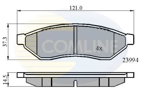- Гальмівні колодки до дисків Comline CBP01190