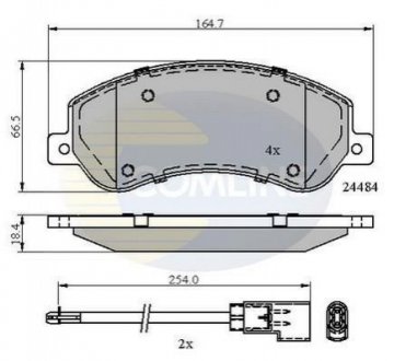 - Гальмівні колодки до дисків Comline CBP21512