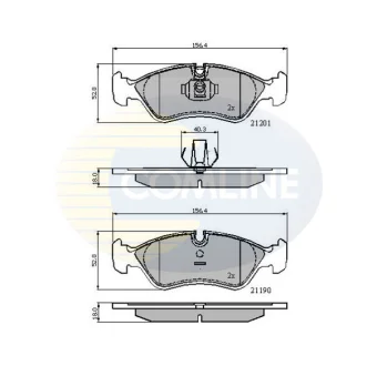 - Тормозные колодки для дисков Comline CBP01007