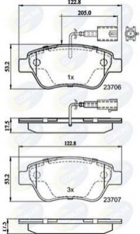 - Гальмівні колодки до дисків Comline CBP11037